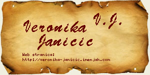 Veronika Janičić vizit kartica